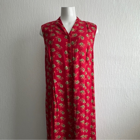 Vintage April Cornell Button Front Maxi Dress - Picture 6 of 8